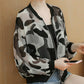 Chiffon Jacket Summer Thin Loose Camouflage Long-sleeved Sun Protection Clothing Female Bat Shirt Short Baseball Uniform