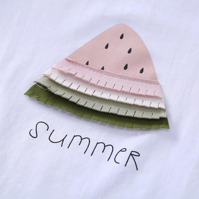 Two-piece Suit Summer Girl Suit Children's Thin Short-sleeved Skirt Suit Baby Cotton