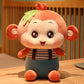 Children's Plush Toys Cute Strap Pants Striped Clothes Little Monkey Lovely Plush Doll Sleeping Pillow Children's Birthday Present