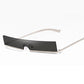 Small Rectangle Sunglasses Women Fashion Metal Frame Designer 90s Sun Glasses Ladies Retro Red Yello