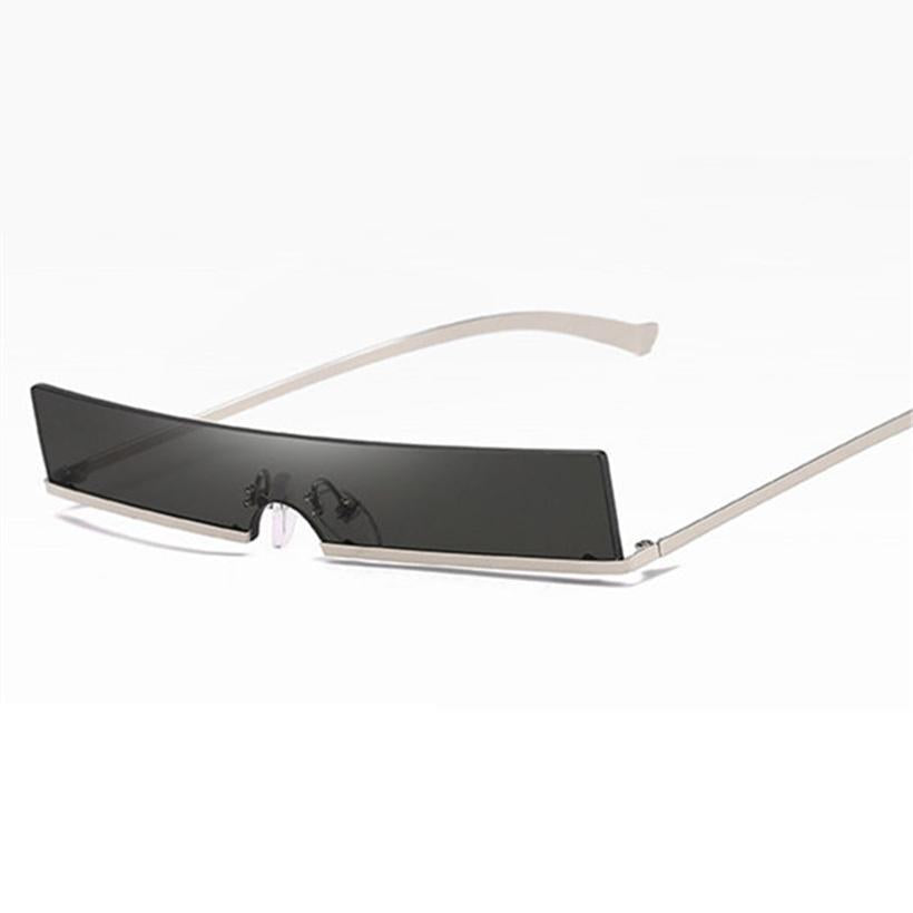 Small Rectangle Sunglasses Women Fashion Metal Frame Designer 90s Sun Glasses Ladies Retro Red Yello