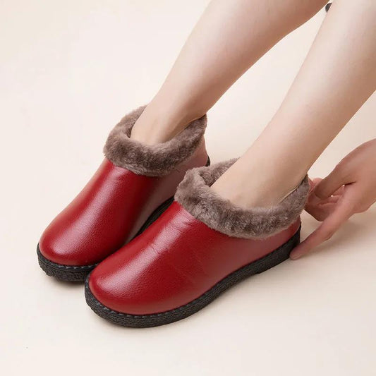 Winter Women's Cotton Shoes Non-slip Wear-resistant Waterproof Cold and Warm Cotton Shoes Plus Velvet Padded Shoes