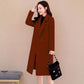Women Woolen Coat Outerwear Autumn Winter Clothing Fashion Warm Woolen Blends Female Woolen Jacket