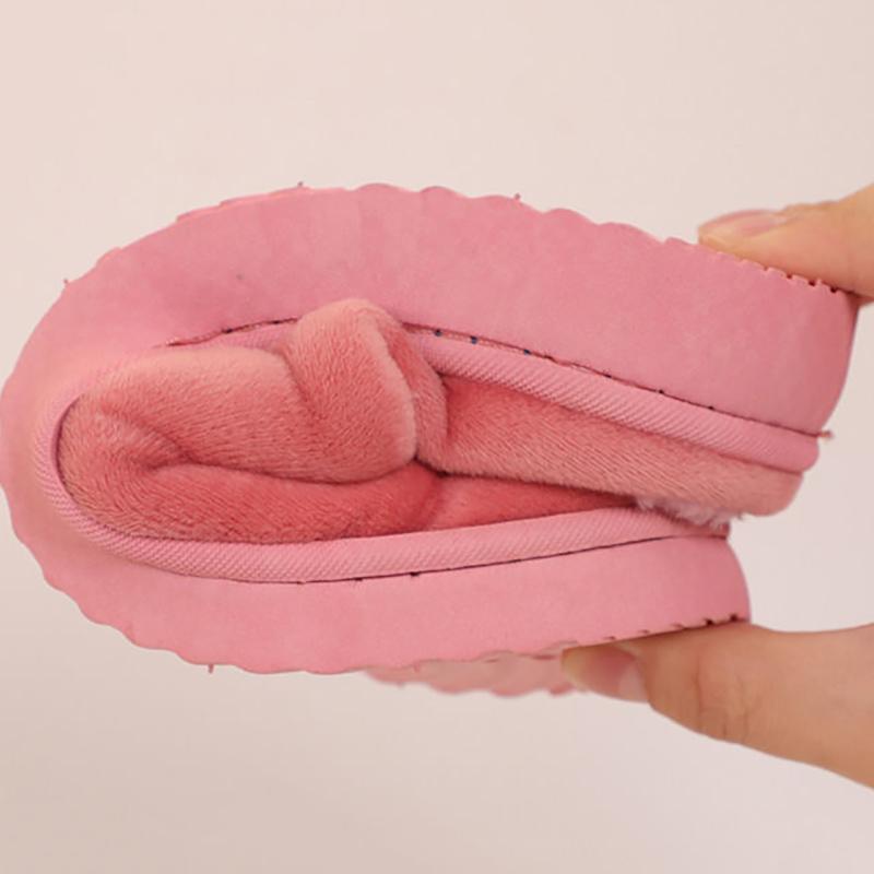 Household Cotton Slippers Winter Couple Confinement Shoes Buy One Get One Free Indoor Non-slip Thick-soled Wool Slippers