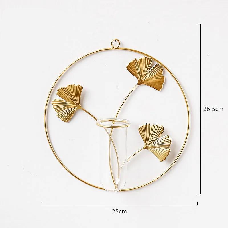 Plantain Leaf Iron Art Flower Arrangement Wall Decoration Pendant Flower Device Wall Mounted Flower Stand
