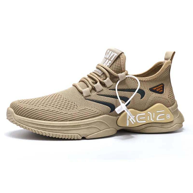 Men's Spring Breathable Flying Woven Men's Sports Shoes Men's Shoes Sports Casual Running Shoes Breathable Men's Shoes