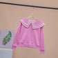 Girls' Long-sleeved Sweet and Versatile Girls' Bottoming Shirt Long-sleeved Doll Collar Sweater Spring and Autumn