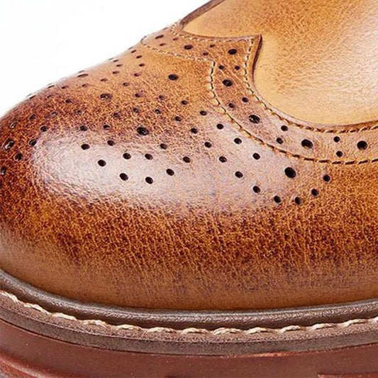 Leather Martin Boots Men's Autumn and Winter Plus Velvet Winter Warm High-top Shoes Trendy Short Boots Men's Boots