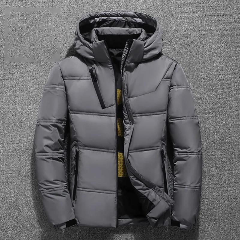 Winter Men's Jacket Men's Thick Plus Down Jacket Fashion Outdoor Sports White Duck Down Jacket Men