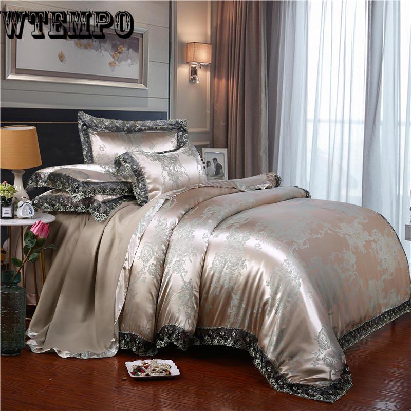 Luxury Cotton Jacquard Bedding Set Bed Cover Egyptian Cotton Bedsheet Duvet Cover Bed Set