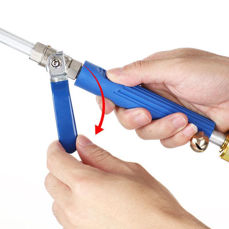 Car Wash Long Rod Nozzle Household High-pressure Water Gun Quick-connect To Wash The Car Strong Momentum Fan-shaped Nozzle