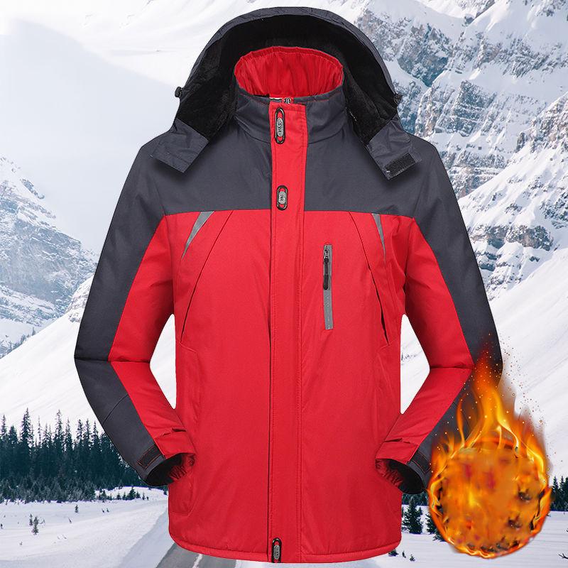 Jackets Overalls Padded Jackets Men's Plus Velvet Thick Warm Padded Jacket Cold-proof Jacket Winter