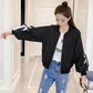 Short Thin Coat Bow Cuff Tie Women's Spring and Summer Loose Baseball Jacket Solid Color Windbreaker Jacket