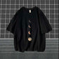 Yin Qing Round Lack Chinese Style Short-sleeved T-shirt Loose Trend on Bf Couples Literary Men's Short-sleeved