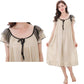 Large Size M-6XL Pajamas Women's Summer Dress Ruffle Solid Color Daily Wear Nightdress