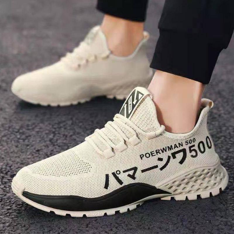 Casual Sports Men's Trend Running Shoes Breathable Mesh Shoes Versatile Students Lightweight Hiking Shoes