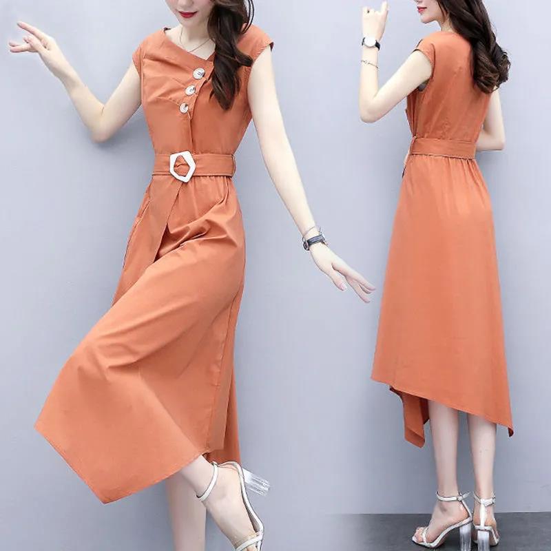 Dress Female Light Mature Wind Waist Was Thin Temperament Dress French Long Skirt Ladies Waist Dress Elegant Temperament Long Skirt