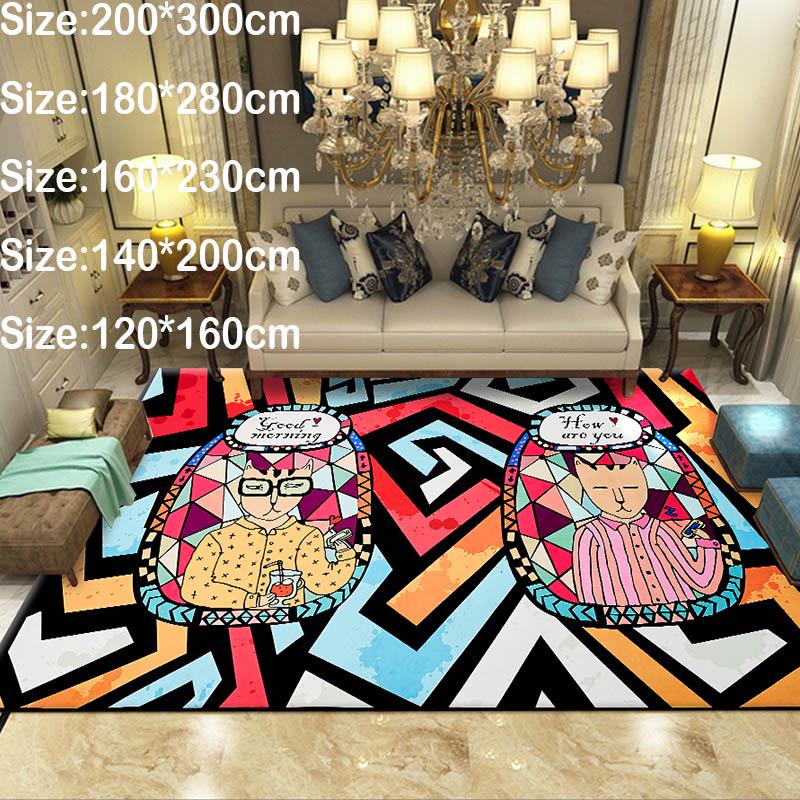 Large size European rug living room rug sofa coffee table pad bedroom bedside rug