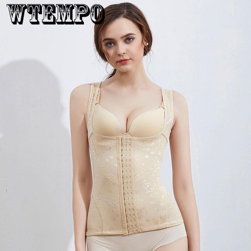 Body suit abdomen with corset postpartum waistband waist slimming vest female summer