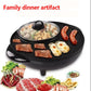 1700W Heat Pot Barbecue Machine Fried Steak Pan Multi-purpose Small Heat Pot Nonstick Pot for Family