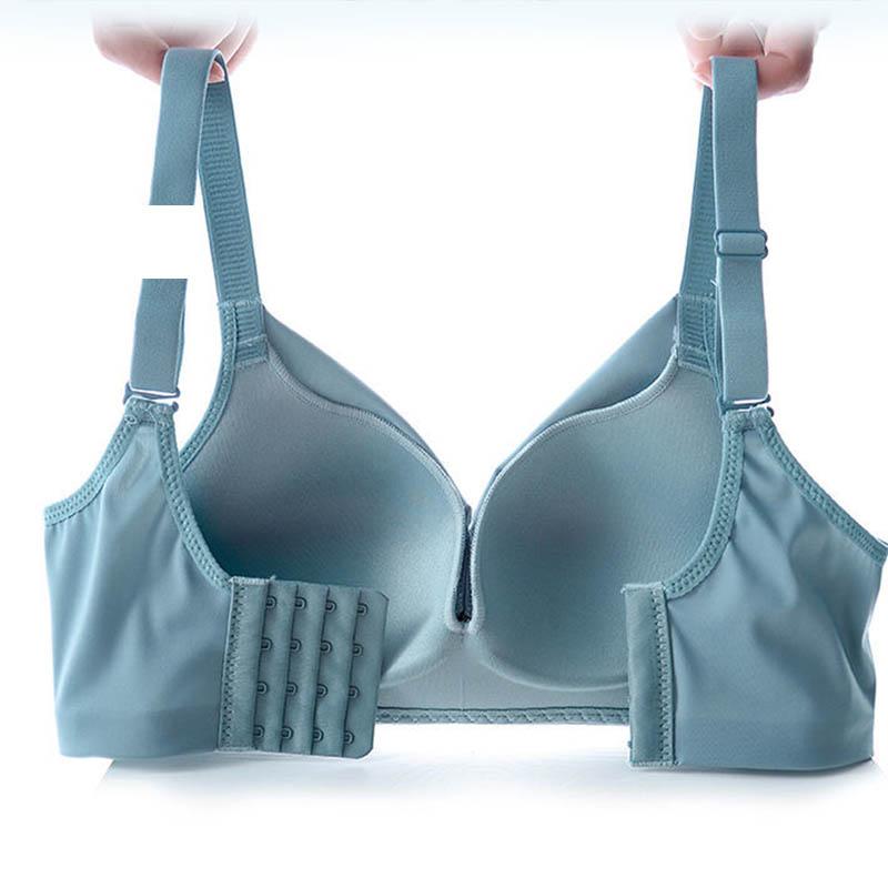 Seamless Underwear Gather Bra Large Size Thin Breathable Sexy Fashion No Steel Ring Top Support Adjustable Comfortable Shaping Bra