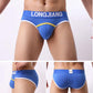 1 Piece of Men's Sexy Cotton Briefs U-convex Big Pouch Breathable Briefs Suitable for Young and Middle-aged Men