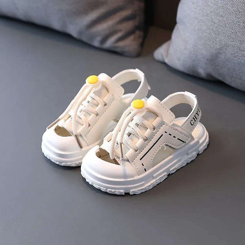 Children's Sandals Summer Trendy Boys' Fashion Casual Baotou Beach Shoes Soft Bottom Anti-kick Kids Sneakers