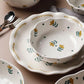 Retro Ceramic Bowl with Hand-painted Plate Set Creative Instant Noodle Soup Bowl Baking Dish Dish Salad Bowl Underglaze
