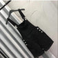 European Station Age Reduction Denim Overalls Female Students Net Red Wind Summer Loose Straight Curled Wide-leg Shorts