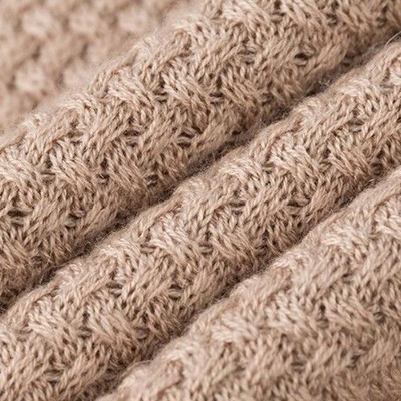 Knitwear Women's Thin Nine-point Sleeve Hollow Top Spring and Autumn Wear Loose Pullover Sweater Bottoming Shirt