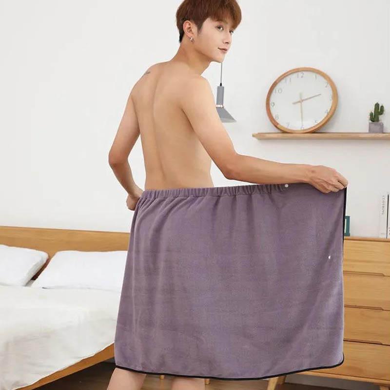 Men Can Wear Bath Towels That Can Be Wrapped In Adult Cotton Soft and Absorbent Extra-large Student Personality Korean Wraps