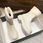 Snow Boots Women's Sheep Martin Boots Winter Plus Velvet Warm Thick-soled Boots Increased Round Toe British Short Boots