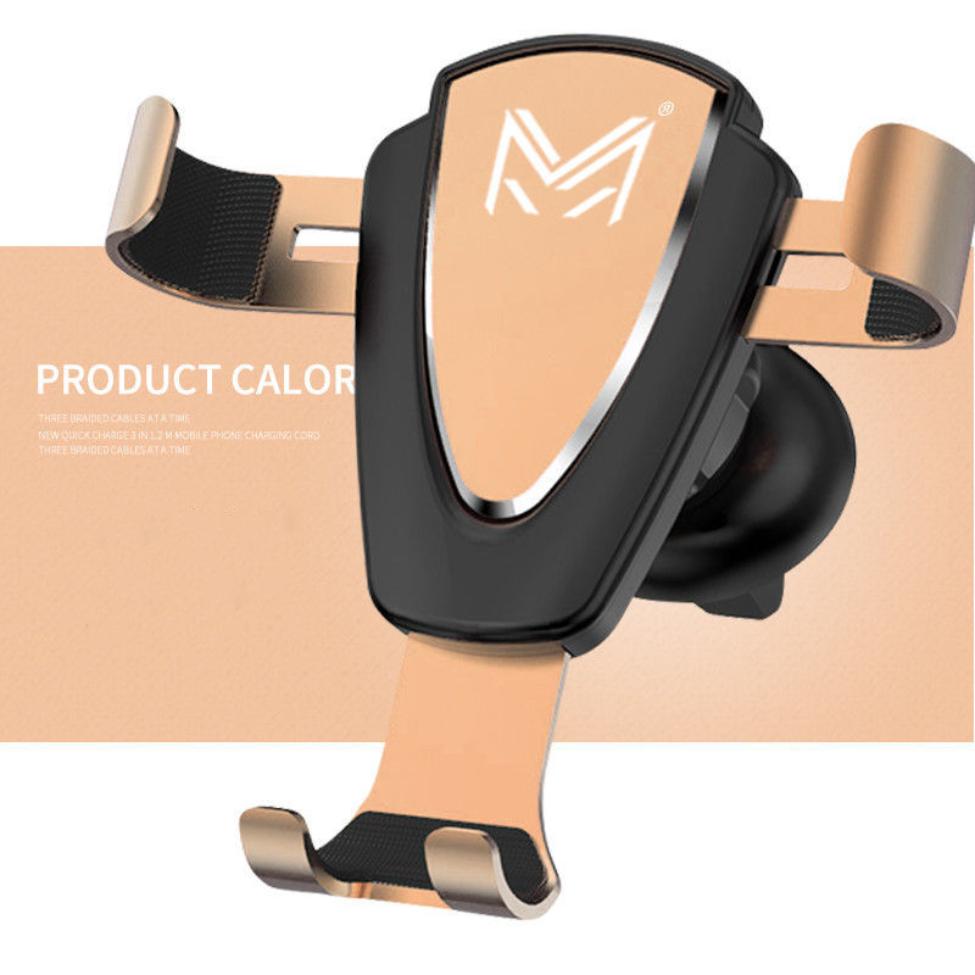Universal Car Mobile Phone Aluminum Alloy Gravity Support Holder Air Vent Mount Stand No Magnetic