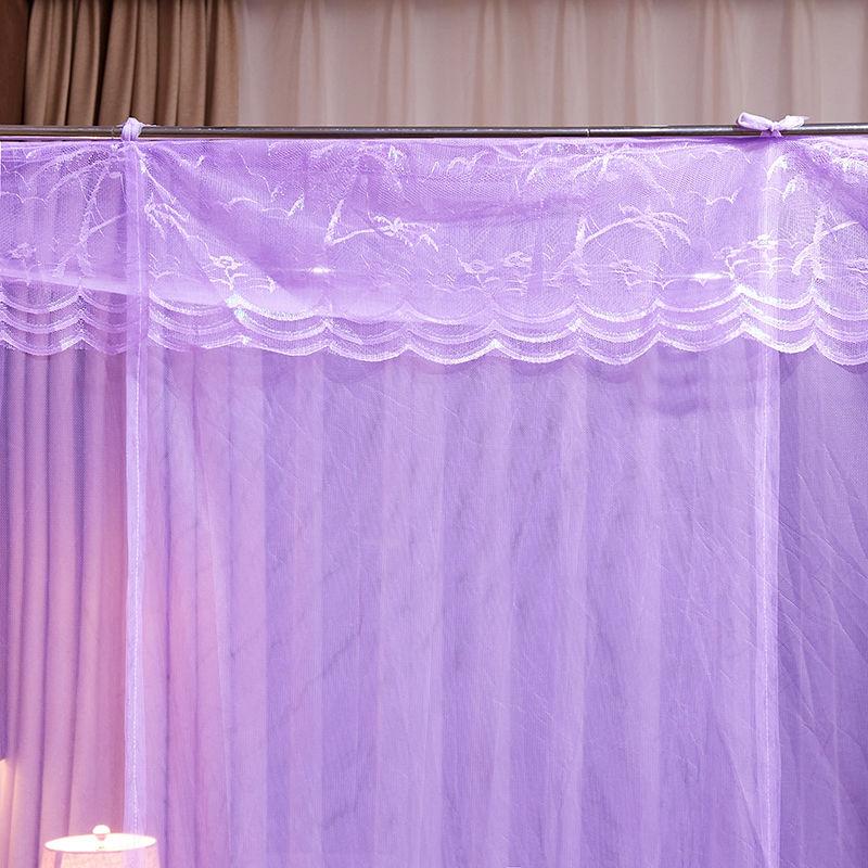 Lace Mosquito Net Home Bedroom Single Door Single Double Gauze Encryption Elegant Princess Style Old-fashioned Bed Mosquito Net