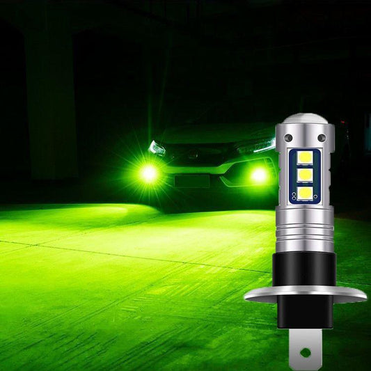 H1 LED Car Front Fog Light Super Bright Headlight Seven Color Natural / Strobe Light 220W Car Light Bulb