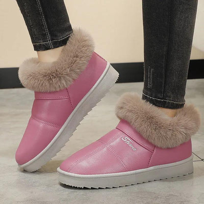 Autumn and Winter Cute Women's Cotton-padded Shoes Warm and Velvet Home Indoor Household Thick-soled Cotton Shoes