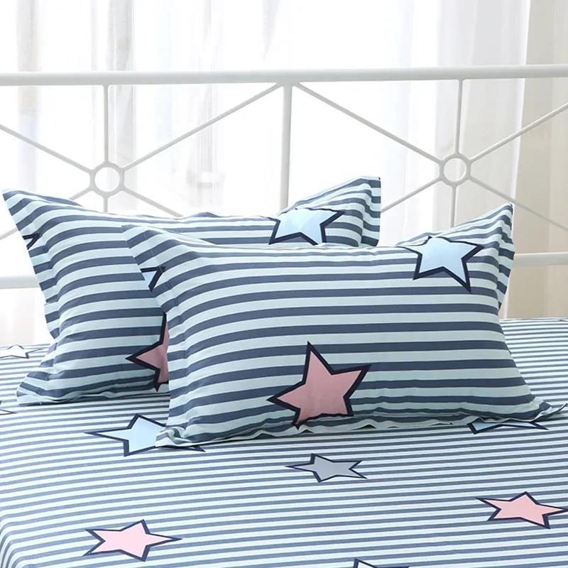 Two-piece Cotton Pillowcase Single Double Bedroom Pillowcase Plus Thicker Pillow Cover