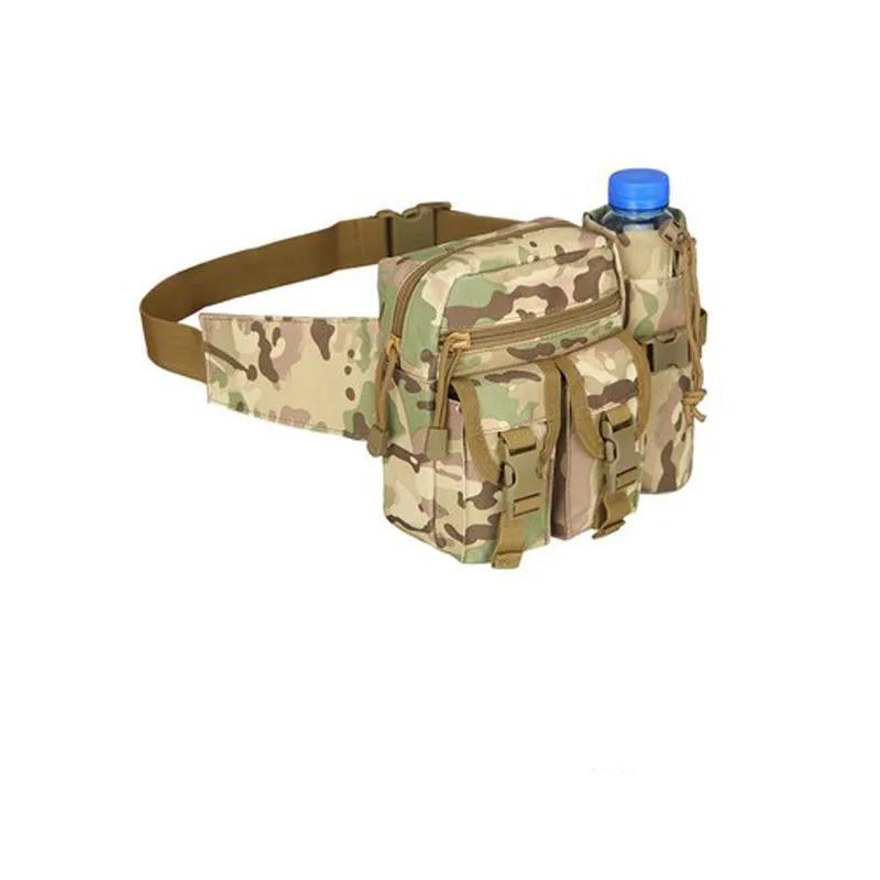 Men's Mountaineering Riding Multifunctional Water Bottle Pockets Outdoor Travel Hiking Pockets Sports Tactical Bag