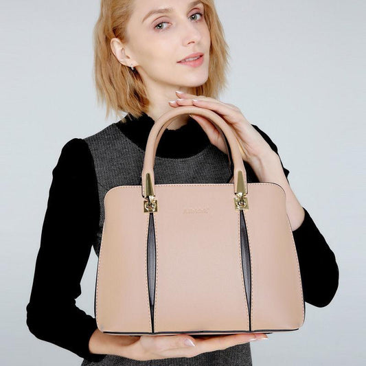 Female Bag Mother Bag Middle-aged Leather Shoulder Messenger Bag Handbag Bag Simple Atmosphere