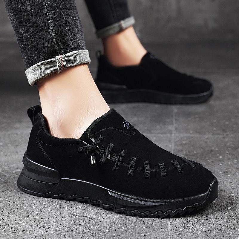 Spring Board Shoes Men's Trend Students Casual All-match Breathable Leather Shoes Men's Shoes Men's Summer