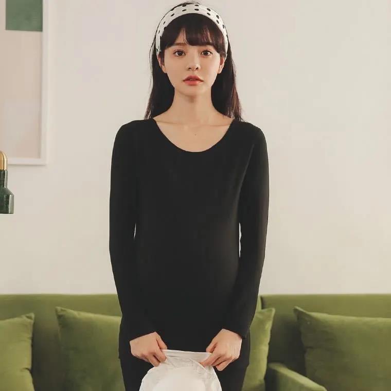 Maternity Suit Two-piece Autumn and Winter Clothes Derong Qiuyi Long Trousers Primer Thermal Underwear Winter Pajamas Maternity Suit