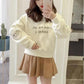 Thin Hooded Character Sweater Women Spring and Autumn All-match Loose Student Clothes