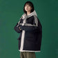 Winter Padded Jacket Female Students Korean Version of Loose Tooling Padded Jacket Thickened Padded Jacket Bread Jacket Female Trend