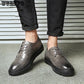 Brock Casual Men's Leather Shoes British Breathable Hair Stylist Wedding Shoes