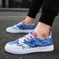 Chinese style canvas shoes for men Board shoes Men's trendy graffiti personality casual shoes