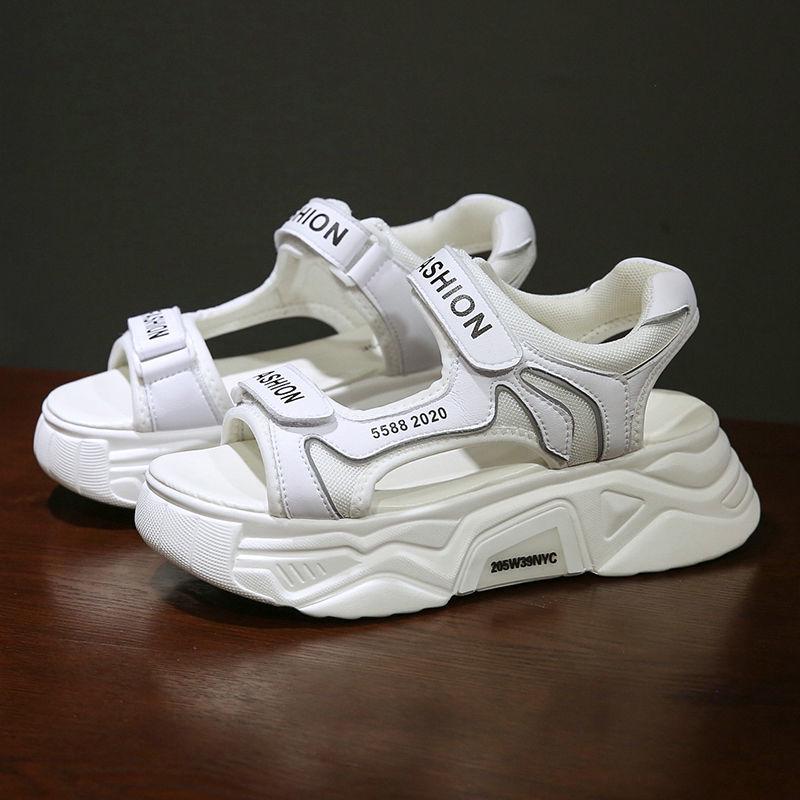 Dad Sandals Female Summer Students Korean Version of The Wild Wear 2020 Net Red Sports Casual Beach Shoes Ins