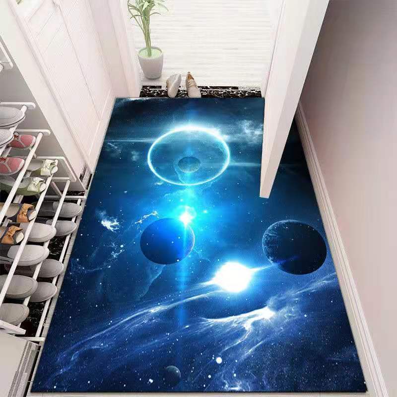 3D Door-to-door Floor Mat Door Mat Home Bedroom Living Room Bathroom Non-slip Absorbent Machine Washable Carpet