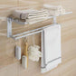 Bathroom Towel Rack Bath Towel Rack Perforation-free Storage Shelf Kitchen Organizer Bathroom Toiletries Storage Rack