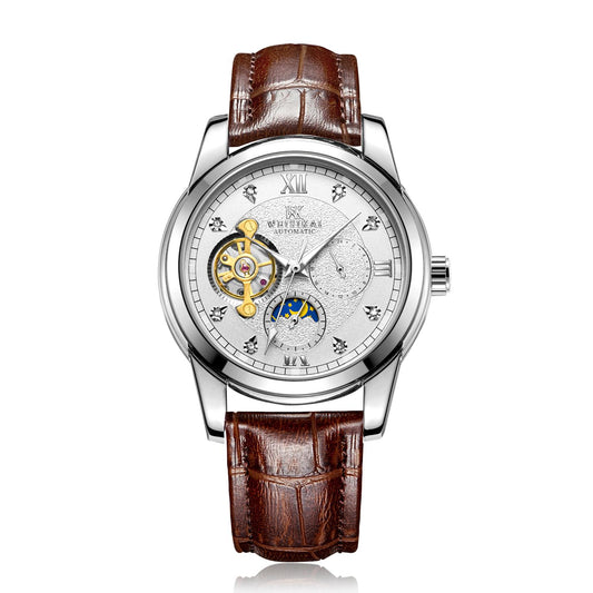 Fashion Wave Clock Multi Function Display Mens Automatic Mechanical Watches Top Brand Luxury