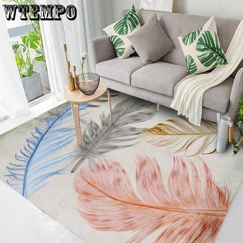Nordic Flower Art Carpet For Living Room Bedroom Anti-slip Large Rug Floor Mat Carpets Area Rugs